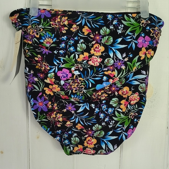 Gottex Floral High Waist Swim Bottom with Side Shirring - Picture 5 of 10